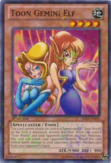 Toon Gemini Elf [Mosaic Rare 1st Edition] BP02-EN033