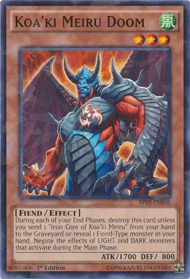 Koa'ki Meiru Doom [1st Edition] BP03-EN058