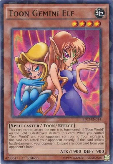 Toon Gemini Elf [1st Edition] BP03-EN014