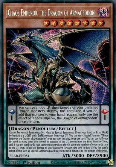 Chaos Emperor, the Dragon of Armageddon BLAR-EN051