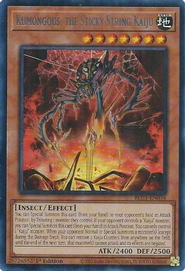 Kumongous, the Sticky String Kaiju [1st Edition] BLC1-EN034