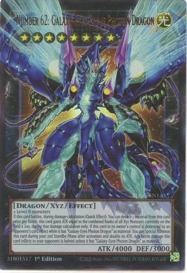 Number 62: Galaxy-Eyes Prime Photon Dragon BLGG-EN140