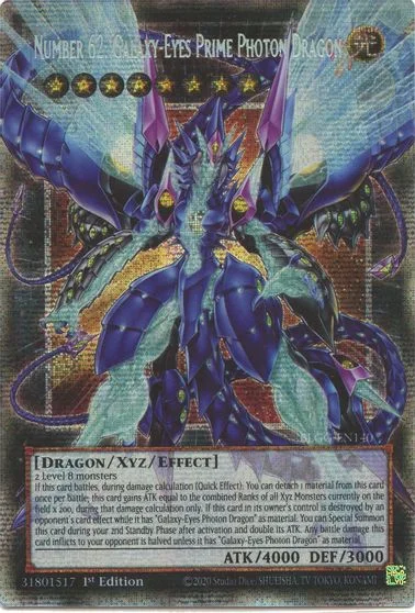 Number 62: Galaxy-Eyes Prime Photon Dragon [Starlight Rare] BLGG-EN140