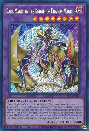 Dark Magician the Knight of Dragon Magic BLMR-EN001