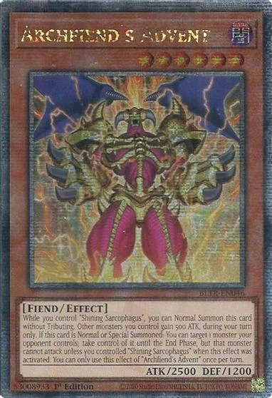 Archfiend's Advent [Quarter Century Secret Rare] BLTR-EN046