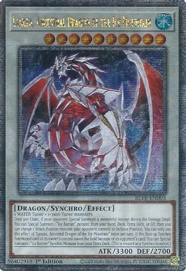 Lancea, Ancestral Dragon of the Ice Mountain [Quarter Century Secret Rare] BLTR-EN005