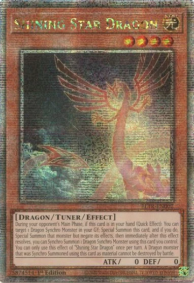 Shining Star Dragon [Quarter Century Secret Rare] BLTR-EN002