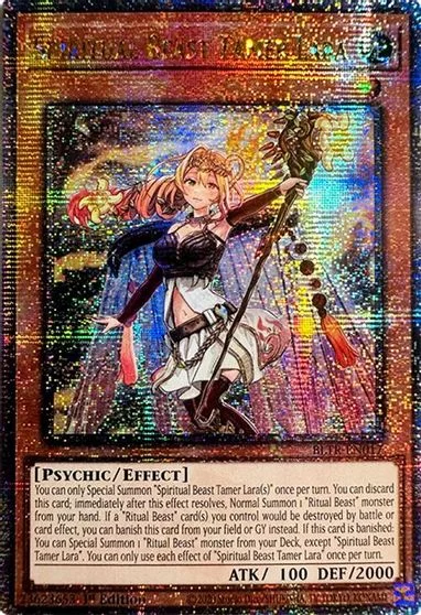 Spiritual Beast Tamer Lara [Quarter Century Secret Rare] BLTR-EN017