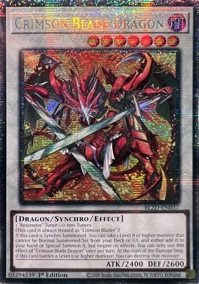 Crimson Blade Dragon [Starlight Rare] BLZD-EN037