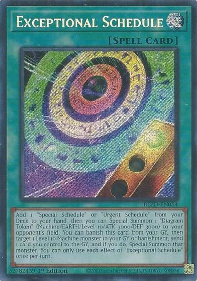 Exceptional Schedule BLZD-EN054