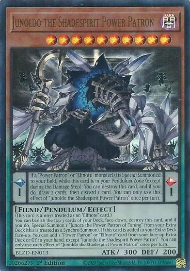 Junoldo the Shadespirit Power Patron BLZD-EN013