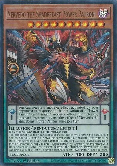 Nervedo the Shadebeast Power Patron BLZD-EN011