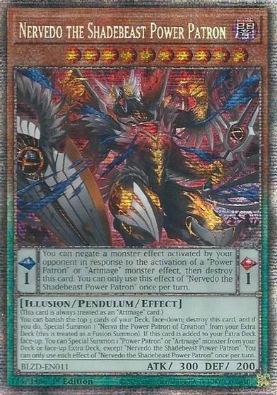 Nervedo the Shadebeast Power Patron [Starlight Rare] BLZD-EN011