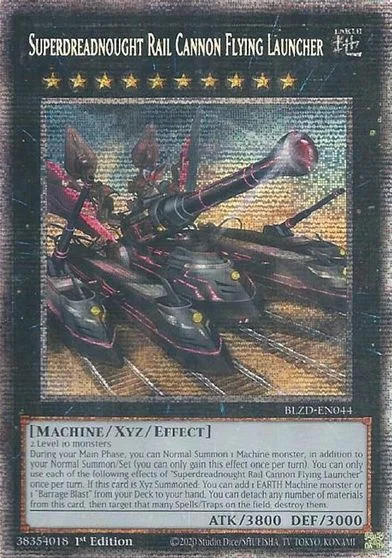 Superdreadnought Rail Cannon Flying Launcher [Starlight Rare] BLZD-EN044
