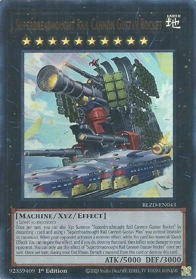 Superdreadnought Rail Cannon Gustav Rocket BLZD-EN043