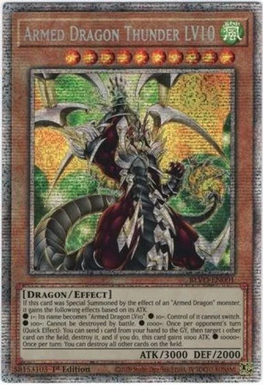 Armed Dragon Thunder LV10 [Starlight Rare 1st Edition] BLVO-EN001