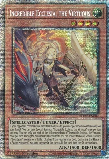 Incredible Ecclesia, the Virtuous [Starlight Rare 1st Edition] BODE-EN007