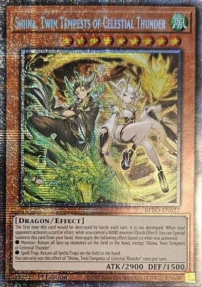 Shiina, Twin Tempests of Celestial Thunder [Starlight Rare] BPRO-EN027