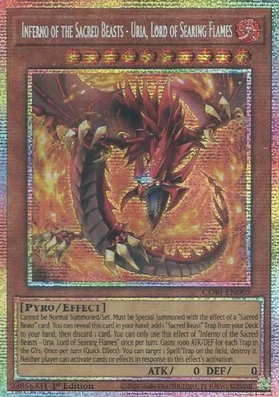 Inferno of the Sacred Beasts - Uria, Lord of Searing Flames [Starlight Rare] CORI-EN005