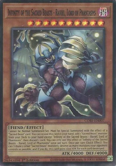 Infinity of the Sacred Beasts - Raviel, Lord of Phantasms CORI-EN007