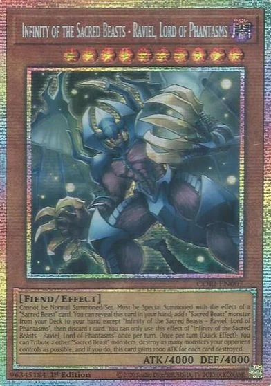 Infinity of the Sacred Beasts - Raviel, Lord of Phantasms [Starlight Rare] CORI-EN007