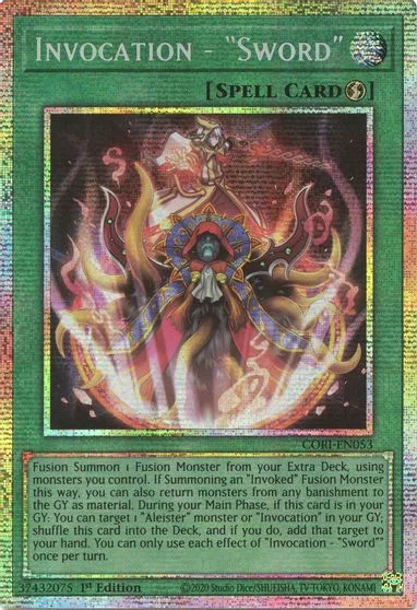 Invocation - Sword [Starlight Rare] CORI-EN053