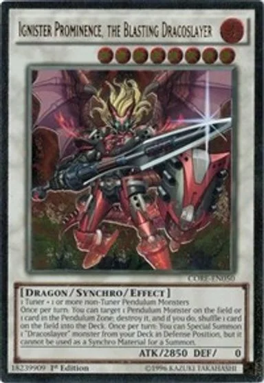 Ignister Prominence, the Blasting Dracoslayer [1st Edition] CORE-EN050