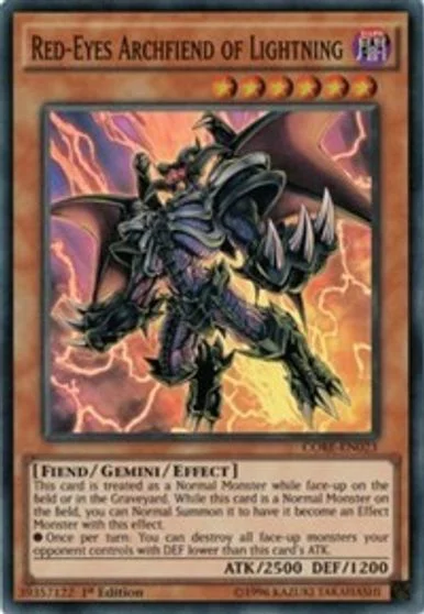 Red-Eyes Archfiend of Lightning CORE-EN023