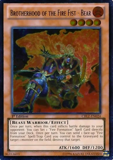 Brotherhood of the Fire Fist - Bear CBLZ-EN024