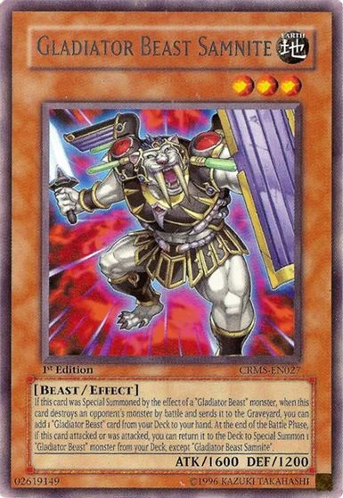Gladiator Beast Samnite [1st Edition] CRMS-EN027