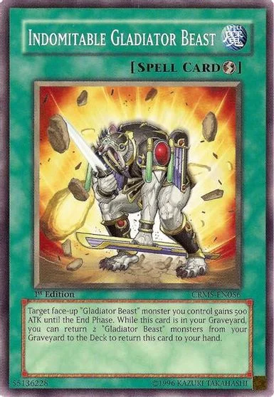 Indomitable Gladiator Beast [1st Edition] CRMS-EN056