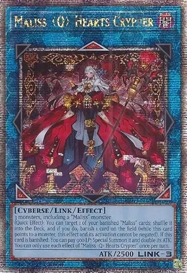Maliss Hearts Crypter [Quarter Century Secret Rare] CRBR-EN020