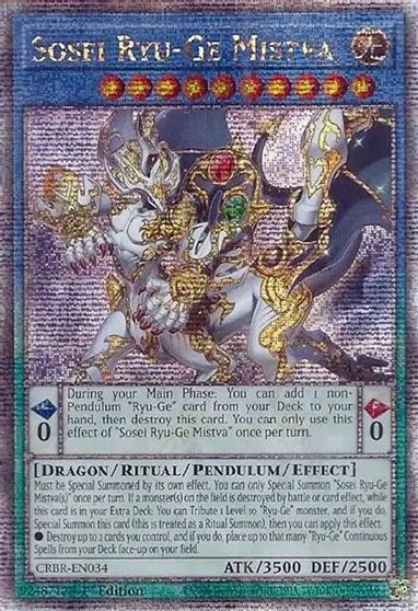 Sosei Ryu-Ge Mistva [Quarter Century Secret Rare] CRBR-EN034