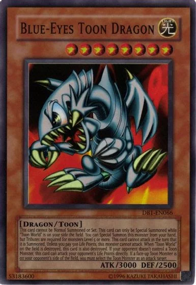 Blue-Eyes Toon Dragon DB1-EN066