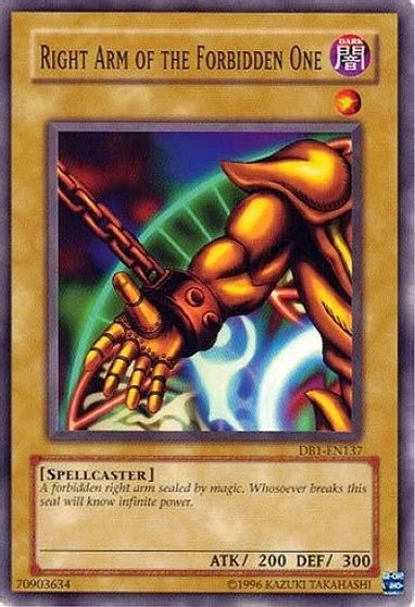 Right Arm of the Forbidden One DB1-EN137
