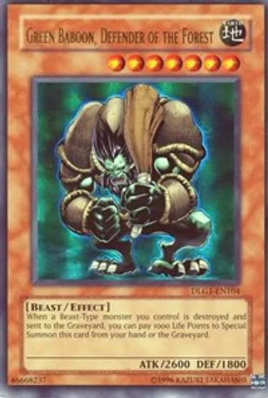 Green Baboon, Defender of the Forest DLG1-EN104