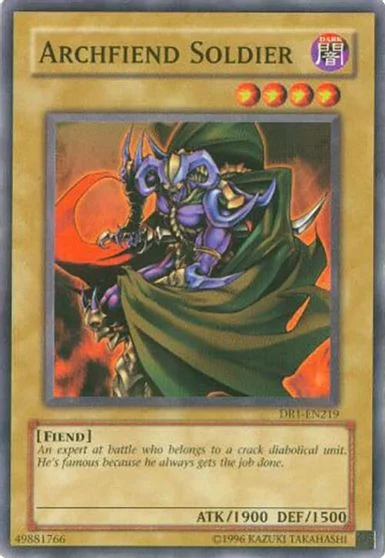 Archfiend Soldier DR1-EN219
