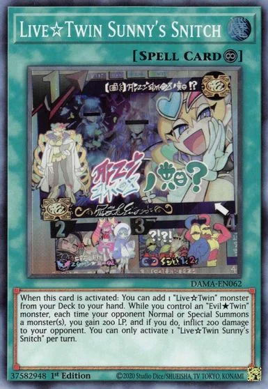 Live?Twin Sunny's Snitch [1st Edition] DAMA-EN062
