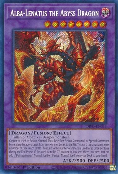 Alba-Lenatus the Abyss Dragon [1st Edition] DIFO-EN035