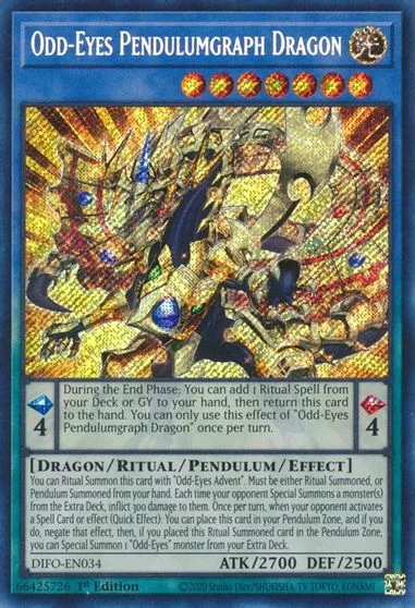 Odd-Eyes Pendulumgraph Dragon [1st Edition] DIFO-EN034