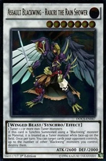 Assault Blackwing - Raikiri the Rain Shower DOCS-EN047