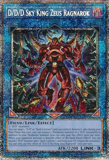 D/D/D Sky King Zeus Ragnarok [Starlight Rare] DOOD-EN049