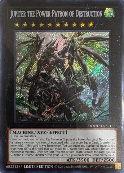 Jupiter The Power Patron Of Destruction [Secret Rare] DOOD-ENSP1