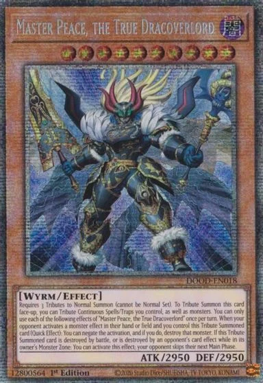 Master Peace, the True Dracoverlord [Starlight Rare] DOOD-EN018