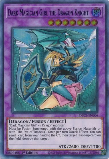 Dark Magician Girl The Dragon Knight [Alternate Art Blue 1st Edition] DLCS-EN006