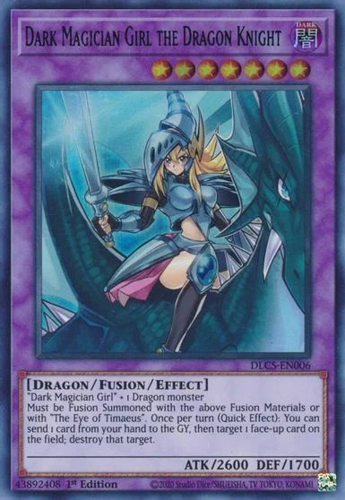 Dark Magician Girl The Dragon Knight [Blue 1st Edition] DLCS-EN006