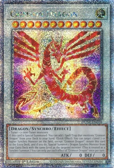 Crimson Dragon [Quarter Century Secret Rare] DUNE-EN038