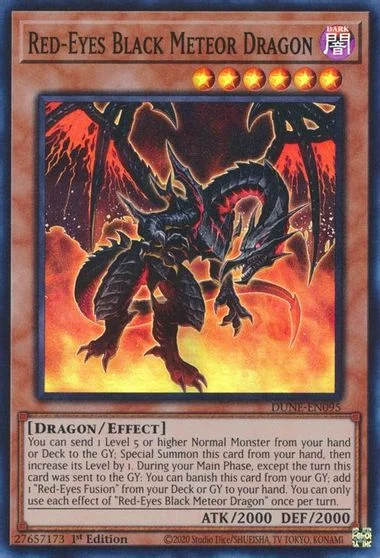 Red-Eyes Black Meteor Dragon DUNE-EN095