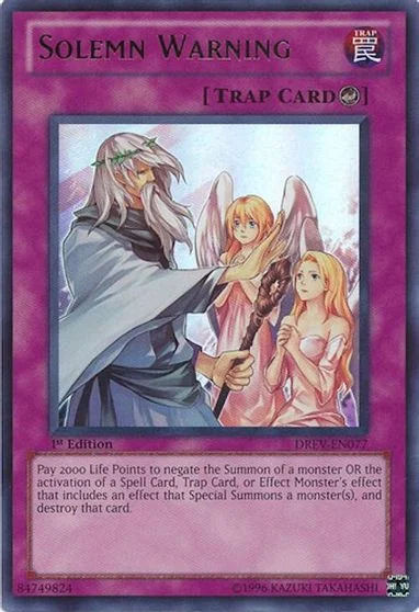 Solemn Warning [1st Edition] DREV-EN077