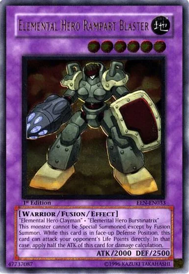 Elemental HERO Rampart Blaster [1st Edition] EEN-EN033